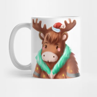 Cute Moose Drawing Mug